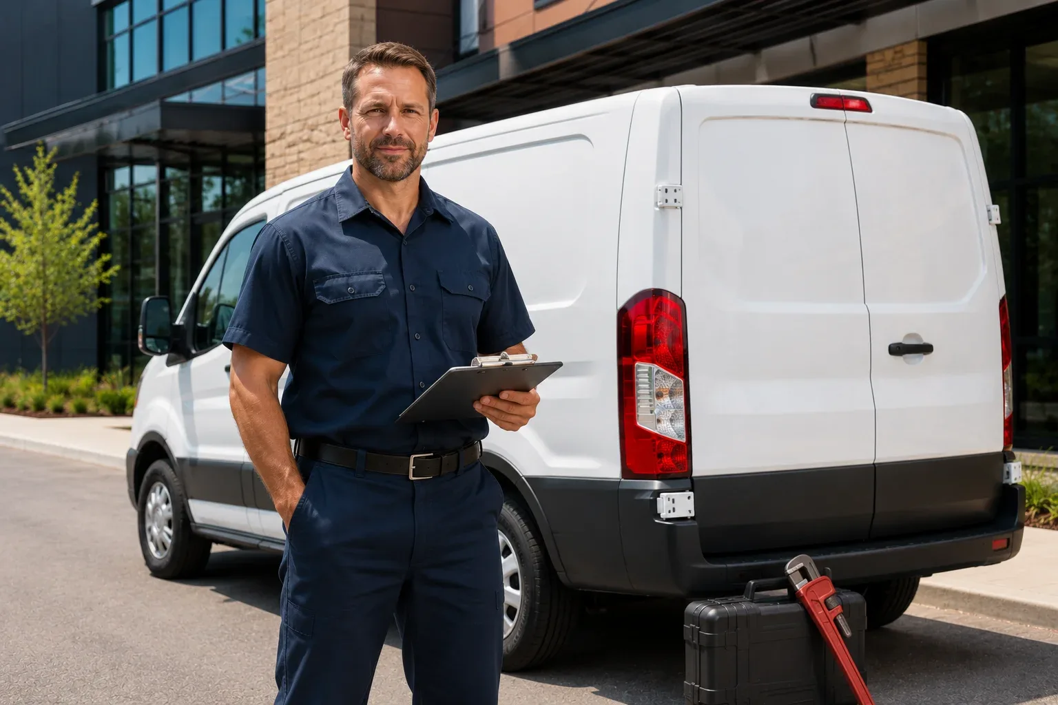 Commercial plumber Caledon at work