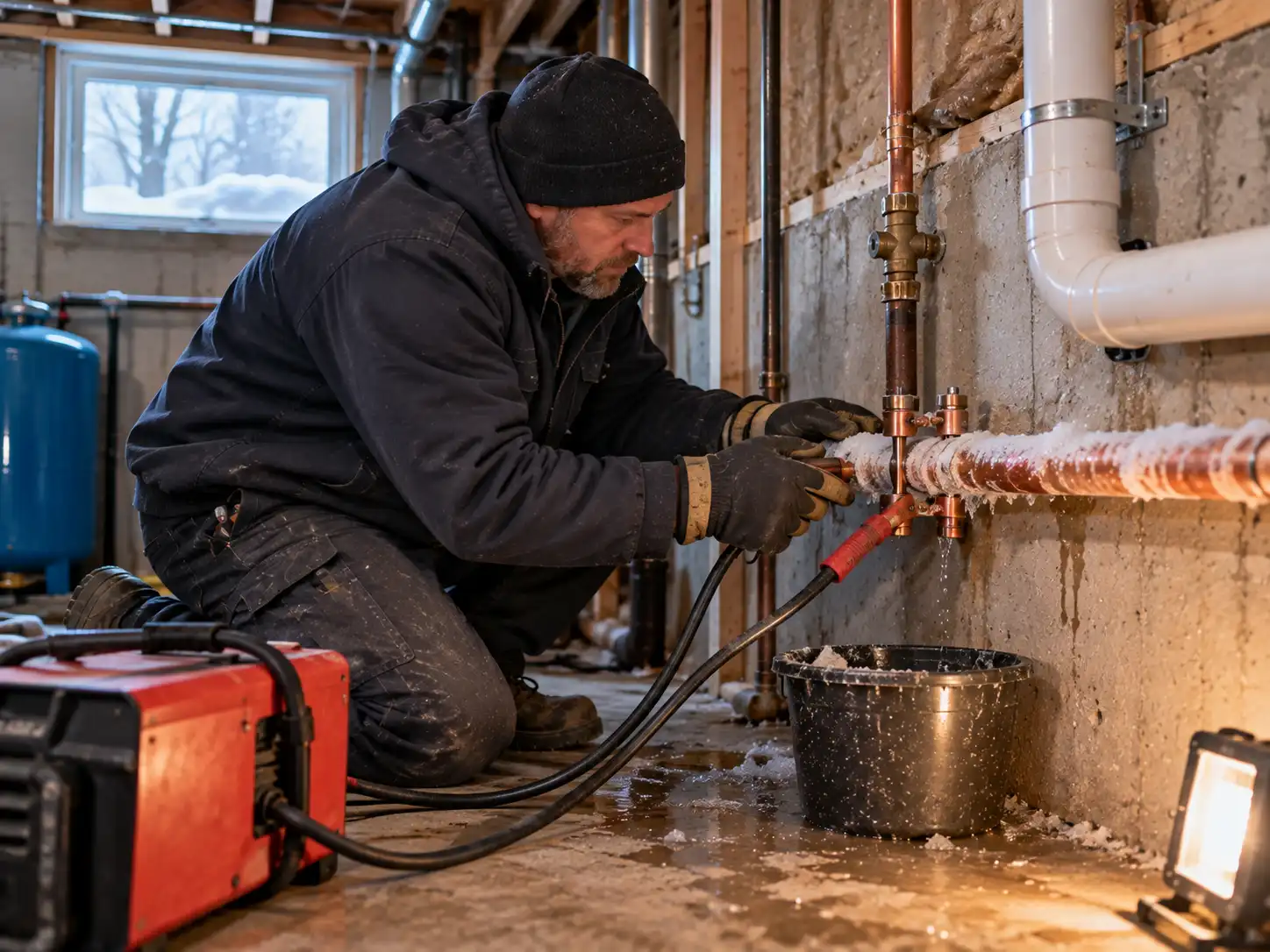cottage winterization plumbing in Caledon, draining water lines before winter